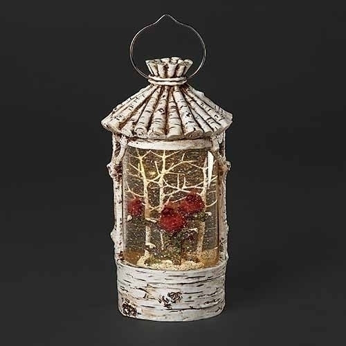 10"H LIGHTED SWIRL LANTERN