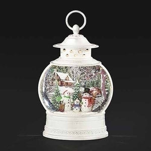 10"H LIGHTED SWIRL LANTERN