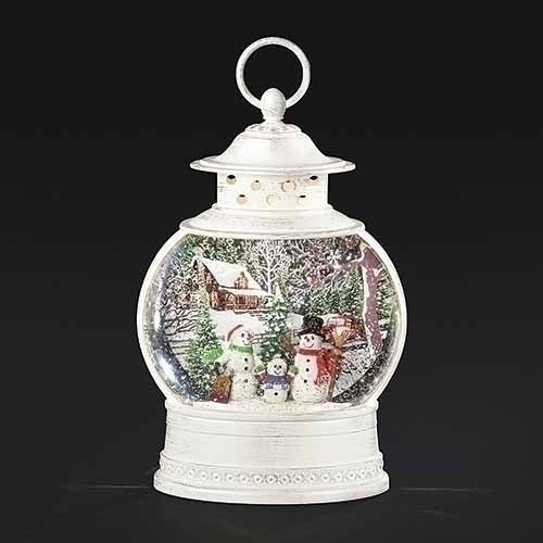 10"H LIGHTED SWIRL LANTERN