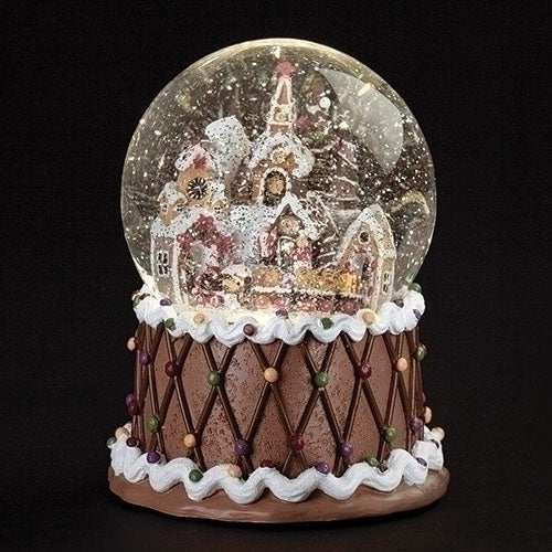 7"H LIGHTED MUSICAL SWIRL
