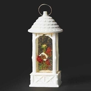 11"H LIGHTED SWIRL LANTERN