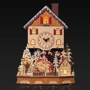 16.25"H LIGHTED TABLE CLOCK