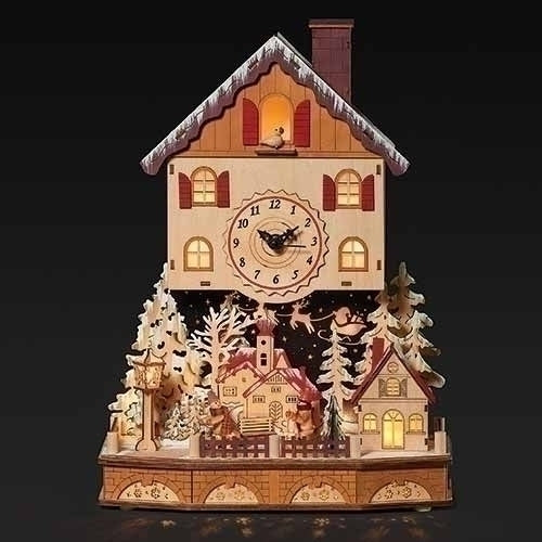16.25"H LIGHTED TABLE CLOCK
