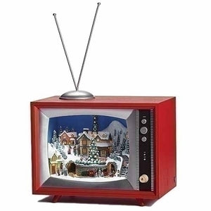 8.5"H LIGHTED MUSICAL TV TRAIN