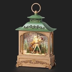 12"H LIGHTED SWIRL LANTERN