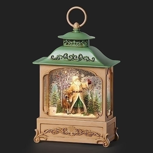 12"H LIGHTED SWIRL LANTERN