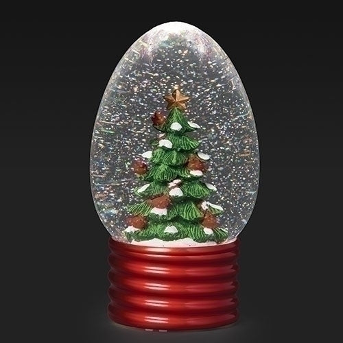 8.5"H LIGHTED SWIRL BULB, TREE