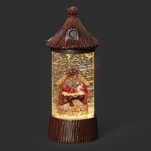 11"H LIGHTED SWIRL BIRDHOUSE