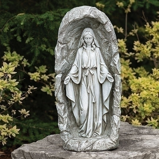 18.5"H LED SOLAR OUR LADY OF
