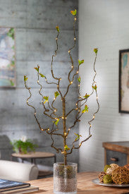 Green Leaf Lighted Branch