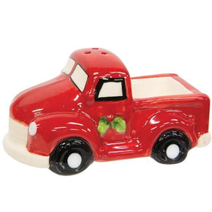 Red Truck & Christmas Tree Salt & Pepper Shakers