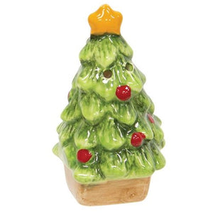 Red Truck & Christmas Tree Salt & Pepper Shakers
