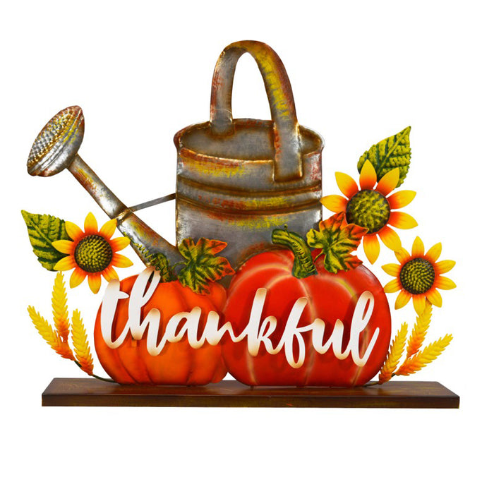 Sitting Thankful Metal Can