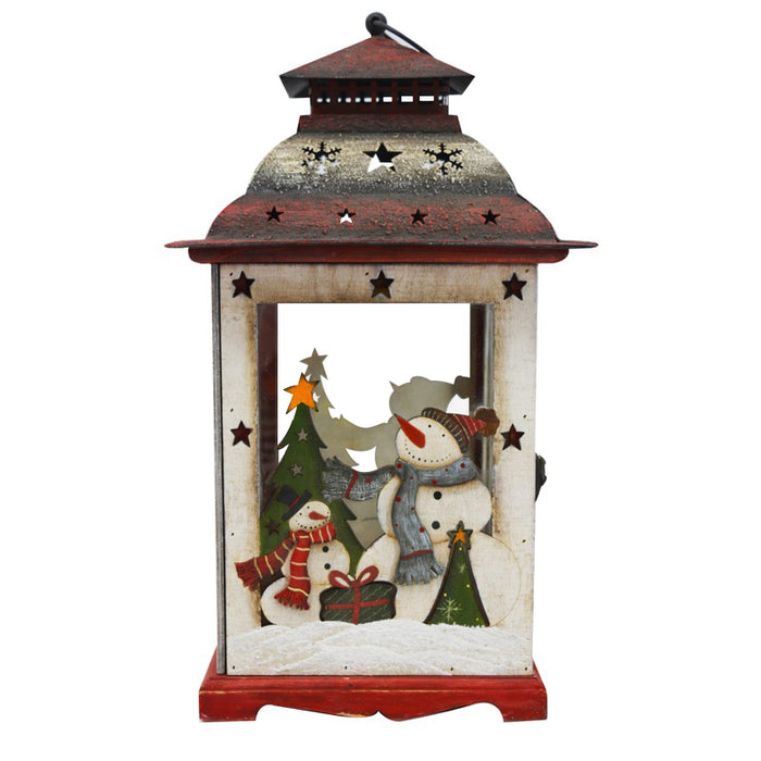 Christmas Lantern w/Cardinal