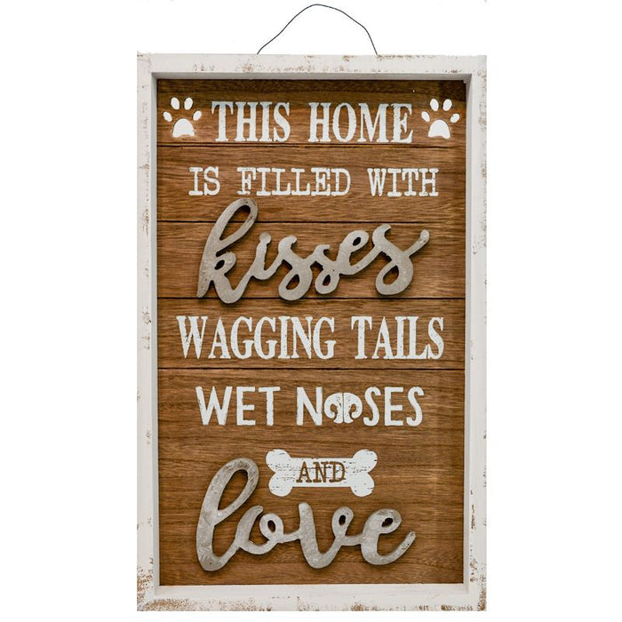 Kisses and Loves Pet Wood Signs