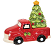 Red Truck & Christmas Tree Salt & Pepper Shakers